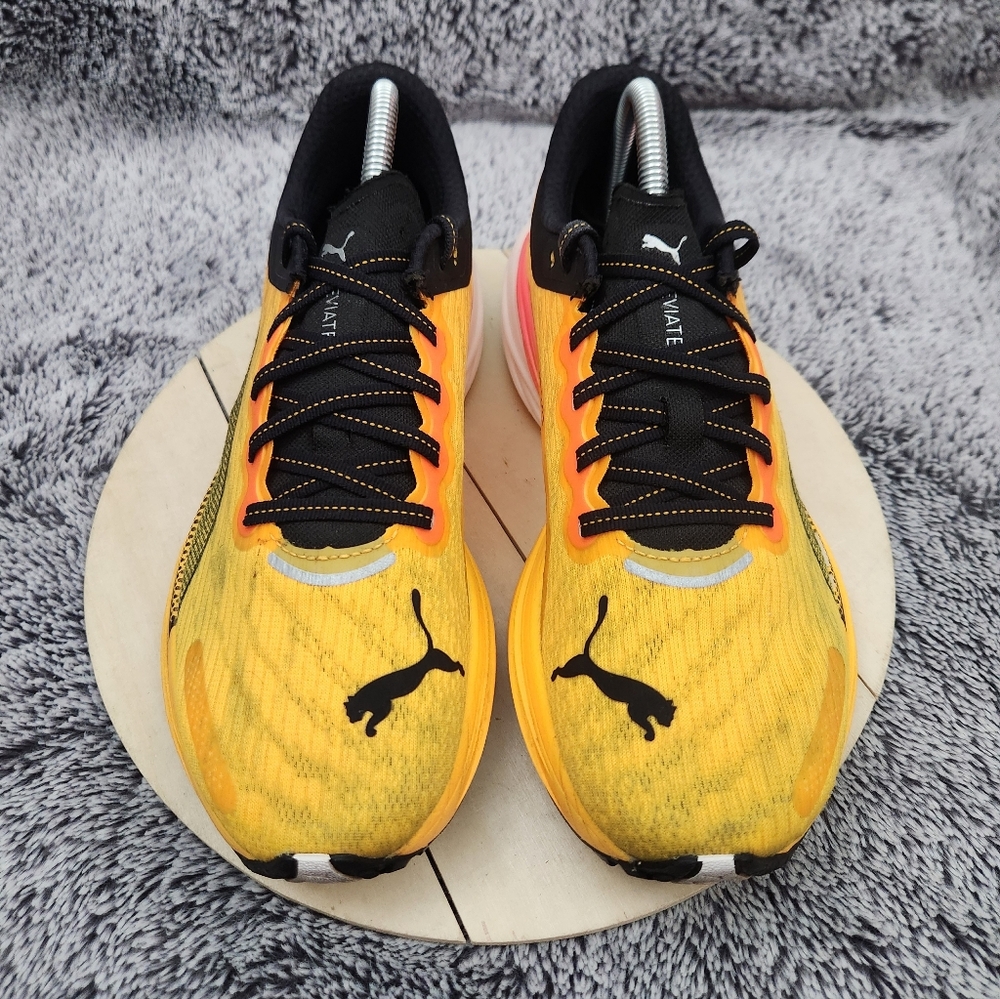 Puma Deviate Nitro 2 'Sunset Glow Sun Stream Black Men's Size 8 - Picture 3 of 9